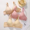 Pregnant Women No Underwire Adjustable Anti-overflow Breast Pull-up Cotton Front  Maternity Bra  Nursing Bra 3