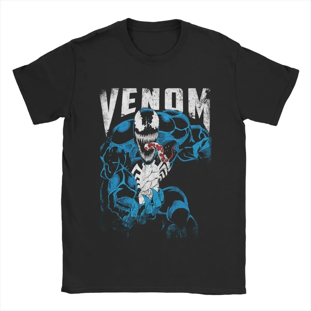 

Marvel series Venom Villain T-shirt Men's summer cotton T-shirt Y2K fashion short-sleeved top for men and women