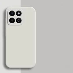 Liquid Silicone Shockproof Phone Case - Durable and Stylish Protection Cover for Honor X6 (White)