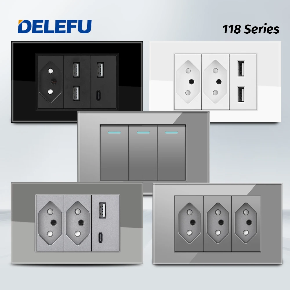 Electrical Sockets Switches Tempered Glass Wall Socket Tempered 