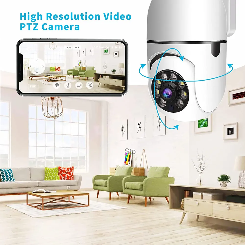 Tuya WiFi IP Camera 1080P HD Smart Wireless Audio bidirezionale visione notturna telecamere di sicurezza con rilevamento del movimento sorveglianza domestica intelligente - immagine 5