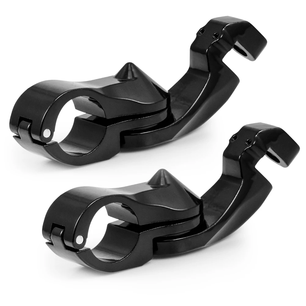 

2x 32mm Motorcycle Aluminum Footpeg Footrests Highway Pegs Clamp Mount For Harley softai Road Glide FLTRX V-Rod Sportster 1200