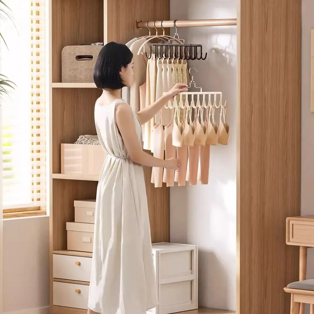 New Multiple Suspender Hanger Underwear Vest Storage Artifact Dormitory Wardrobe Hanger Hook Multifunctional Bag Storage Rack