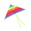 New Colorful Triangle Rainbow Kite Flying Toys Kite For Children Kids With 30M Kite String Kids Outdoor Fun Sports Kites Toys 5
