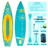 Adventure 11'34"6" Standing Paddle Board SUP - Speed Storage and Durability for Your Outdoor Escapes Fishing Surfing Sea Paddle
