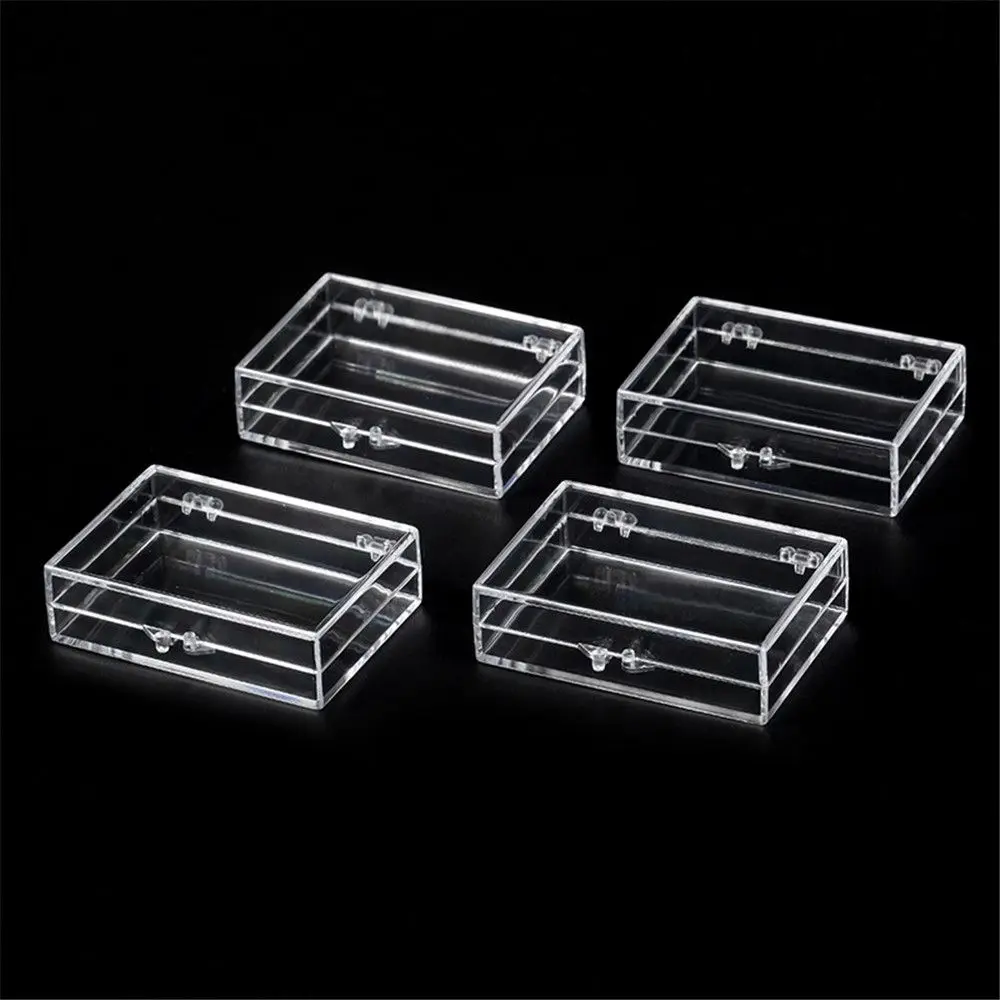 Acrylic Transparent Box Lid Jewelry Candy Storage Box Badge Commemorative Coin Storage Box Personal Postcard Box Home Accessory 2