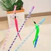 Caterpillar Style Colorful Long Rod Cat Teaser Stick, Cat Entertainment Interactive Toy 3