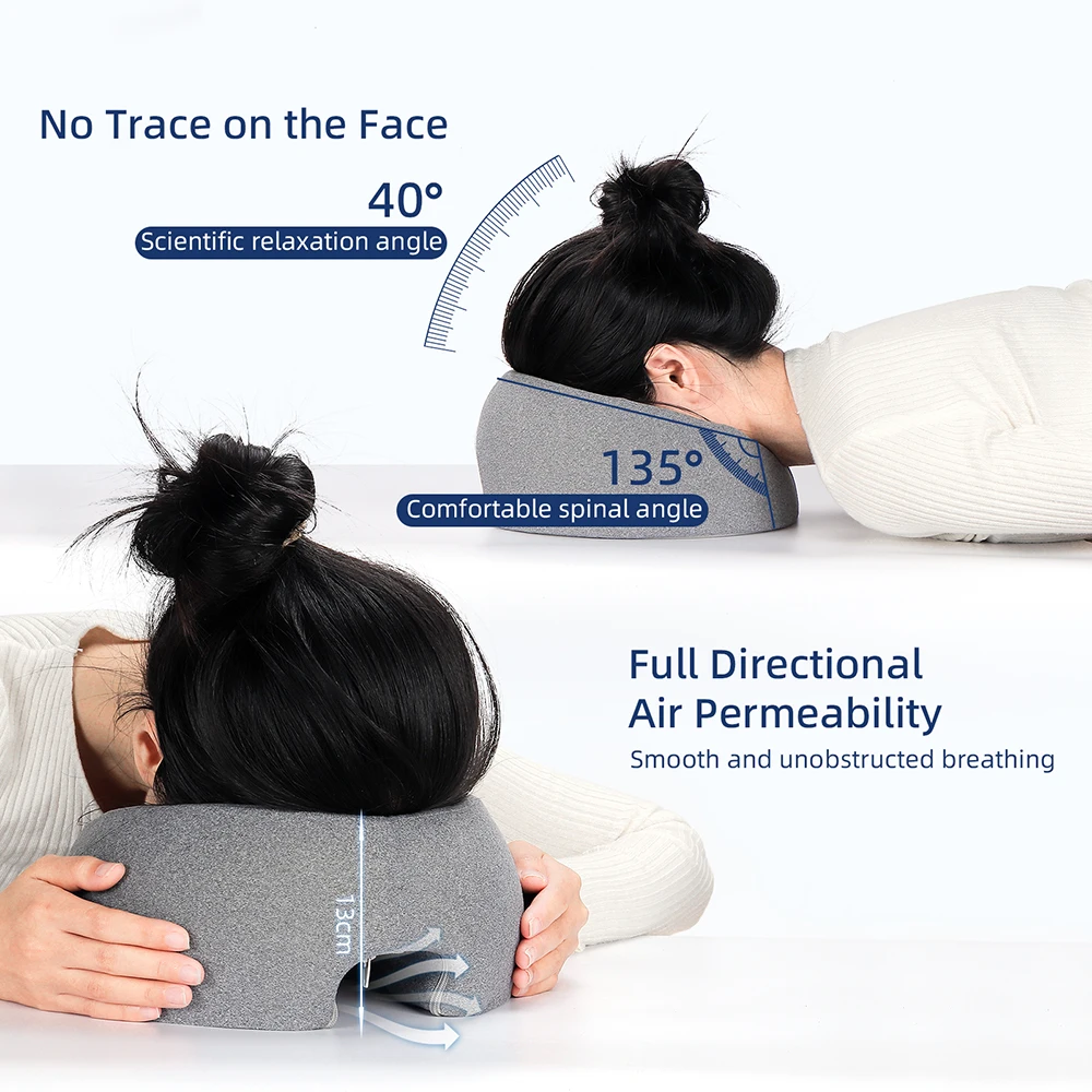Ergonomics Lying Down Pillow Face Rest Pillow for Beauty Salon SPA U Shape Cushion Face Relax Head Headrest Support Pillow
