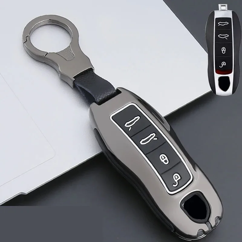 Custodia Cover Chiave Auto Porsche ABS – Argento Mix – Per Panamera Cayenne Macan 911