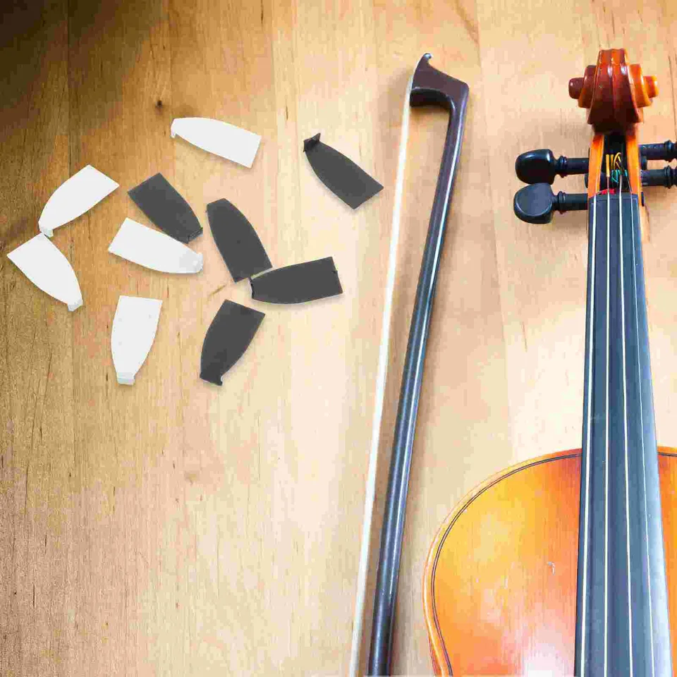 10 個バイオリンつくしプロテクターチェロ弓先端修理部品耐久性