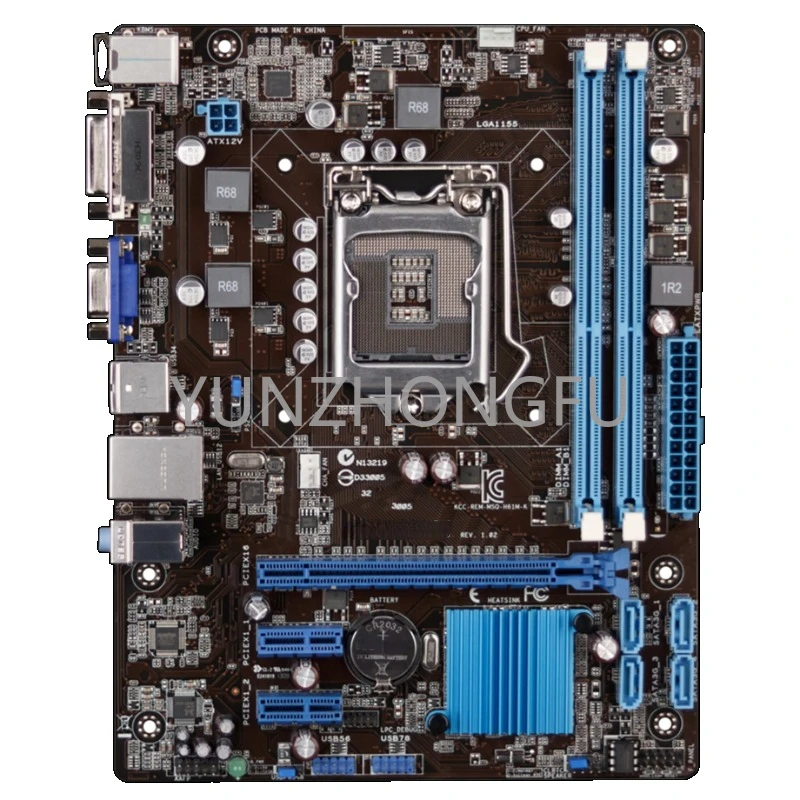 

US Motherboard P8H61M P8H61-M H61M M K C F D E LX3 LX LE Plus V3 R2.0 LGA 1155 DDR3 PC H61 motherboard