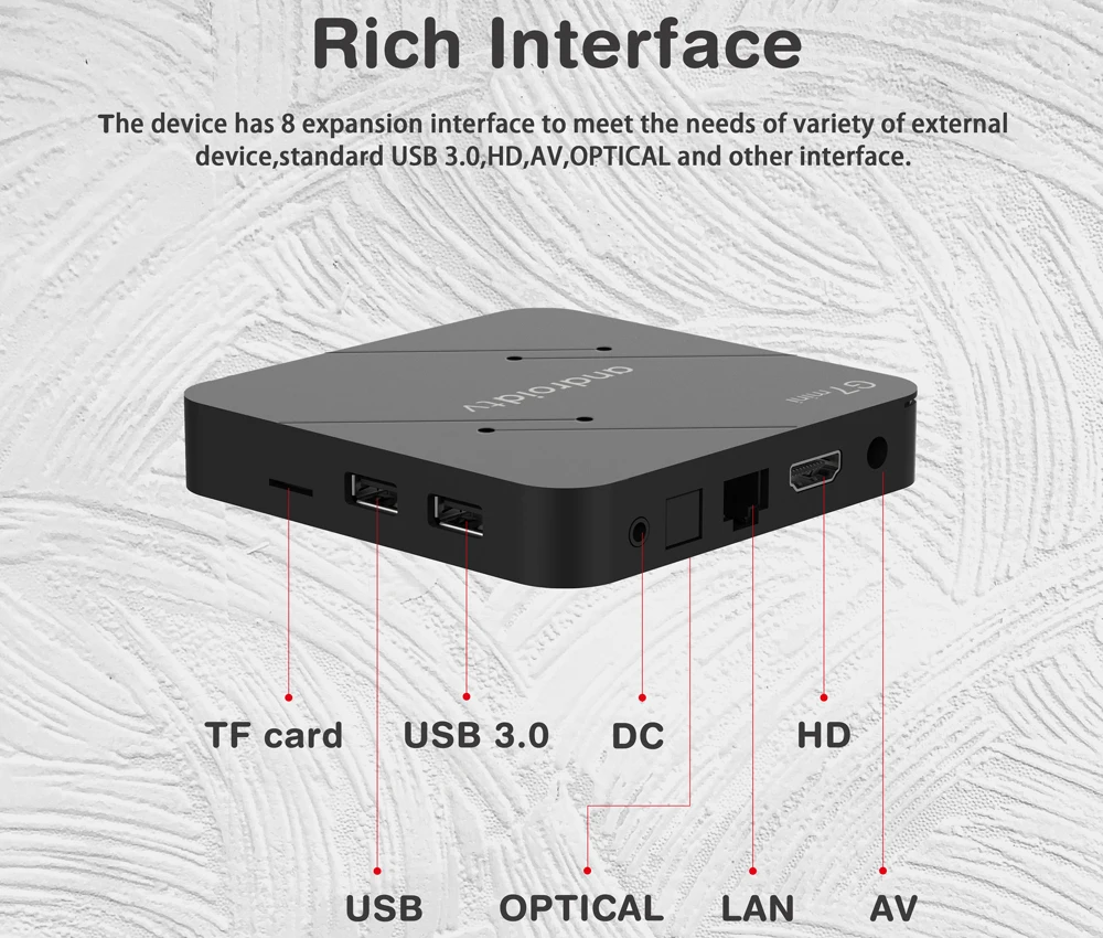 SOLOVOX G7mini Android TV 11 STB S905W2 Quad Core 2G 16GB WiFi Bluetooth Assistant Voice Control YouTube MARSX 4K Media Player