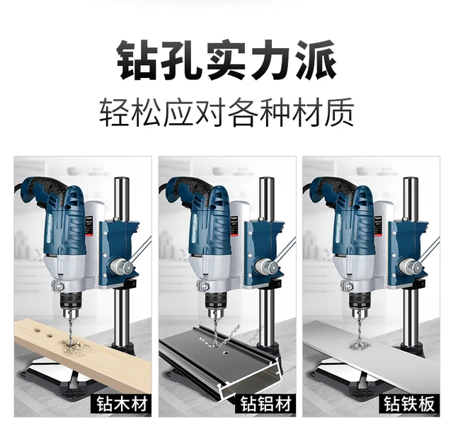 Morsetto Piedistallo Per Trapano 63mm - Include Pressa E Supporto, Per Forature Precise, Marchio Tooltime - Foto 10