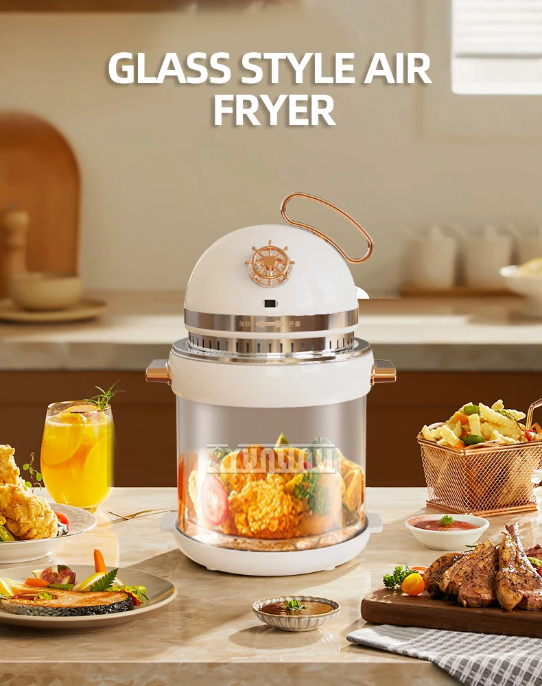 Description Picture 2 of itemHousehold  Portable Visual Air Fryer Multi-functional Intelligent Electric Fryer Kitchen Appliance