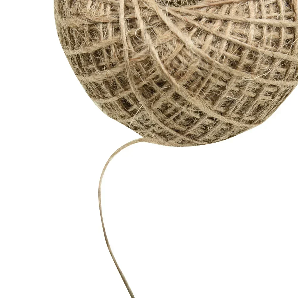 Jute Rope 100m Long Jute Rope Natural Linen Twine Rustic String Cord Rope DIY String For Gardening Crafts Bundling Packaging Linen