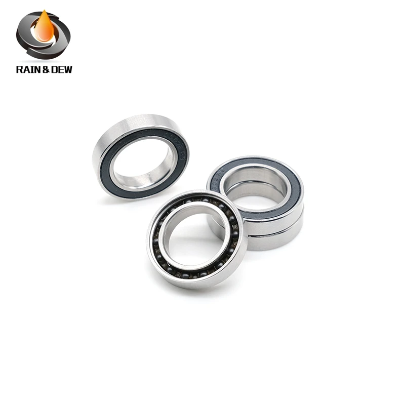 1Pcs S6802-RS Stainless Steel  Hybrid Ceramic Bearing 15x24x5 mm ABEC-9  Bicycle Bottom Brackets Spares