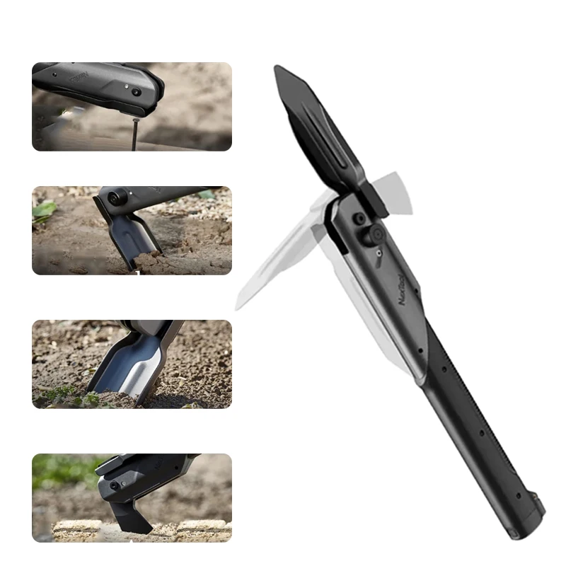 Edc Hand Tool 6in1 Multifunctional Folding Shovel Hoe Hammer Axe Saw And Knife For Camping