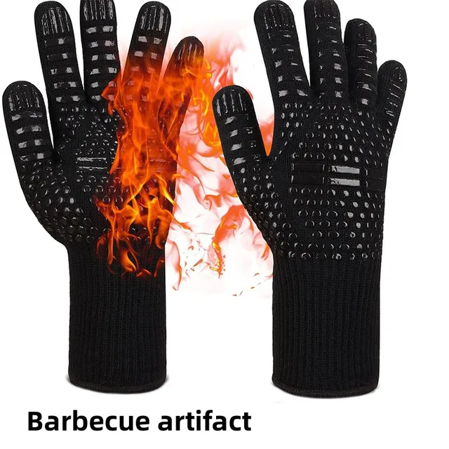 Soplador Barbacoa Guantes Para Barbacoa Resistentes Al Calor De 800 °C, Guantes Guantes Para Horno