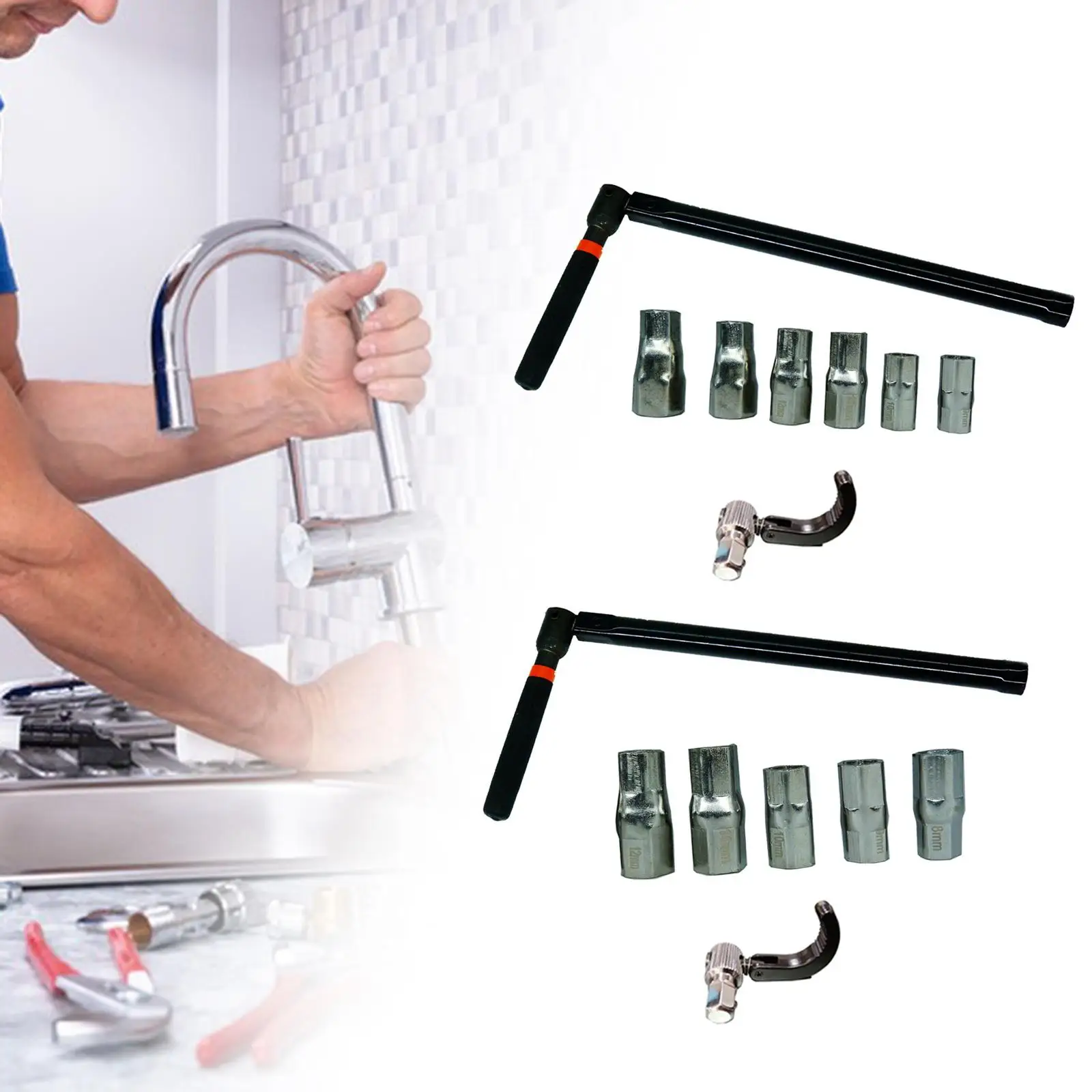 Wrench Socket Faucet Wrench Set Labor Saving Faucet Repair Durable Plumber