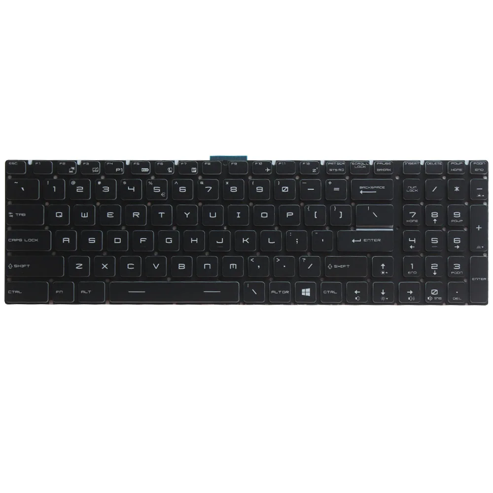 Backlit Nos Teclado para Msi Ge63 Ge65 Gl65 Ge73 Gs75 Gl75 Ms17e5 Gp75 Ge75 Ge75 Ms-17e1 Ms-17e2 Novo - Imagem 3