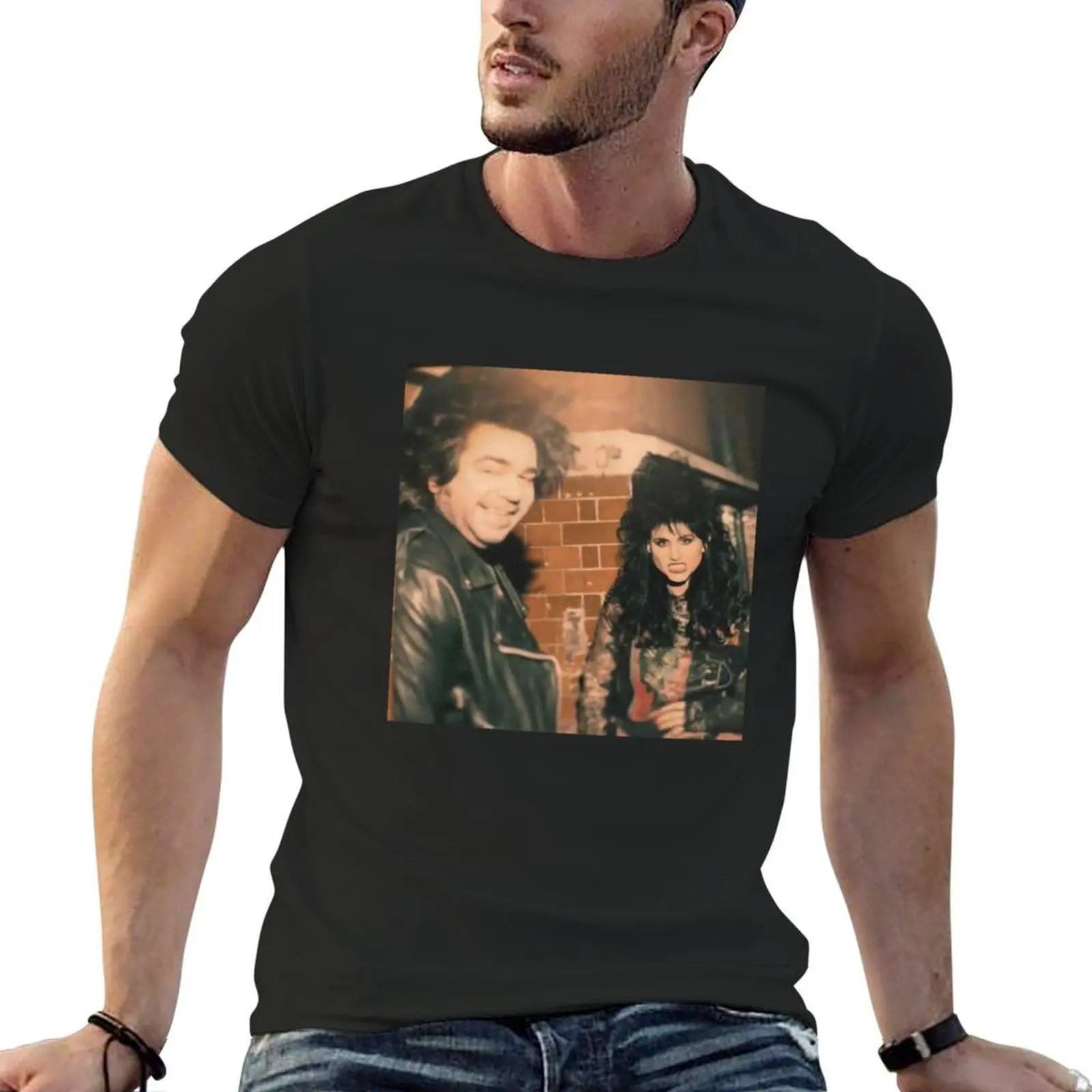 

Laszlo and Nadja in the 80s Classic T-shirt blanks plain heavyweights mens funny t shirts
