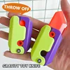 Funny kid Decompression toy anti stress reliever Gravity Cute Knife Carrot Knife Decompression Push Small Toy Gravity Knife Gift 1