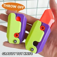 Funny kid Decompression toy anti stress reliever Gravity Cute Knife Carrot Knife Decompression Push Small Toy Gravity Knife Gift 1