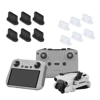 USB C Charging Port Type C Interface Dust Plug Silicone Cover for DJI Mini 2/3 Pro Mini 4 Pro NEO Mini 4K RC RC 2 RC-N1/N2/N3 1