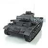 1/16 HENG LONG RC Tank Car Chassis Gray 7.0 Plastic German Panzer III L RTR 3848 360° Turret Outdoor Toys For Boys TH17356-SMT4 5