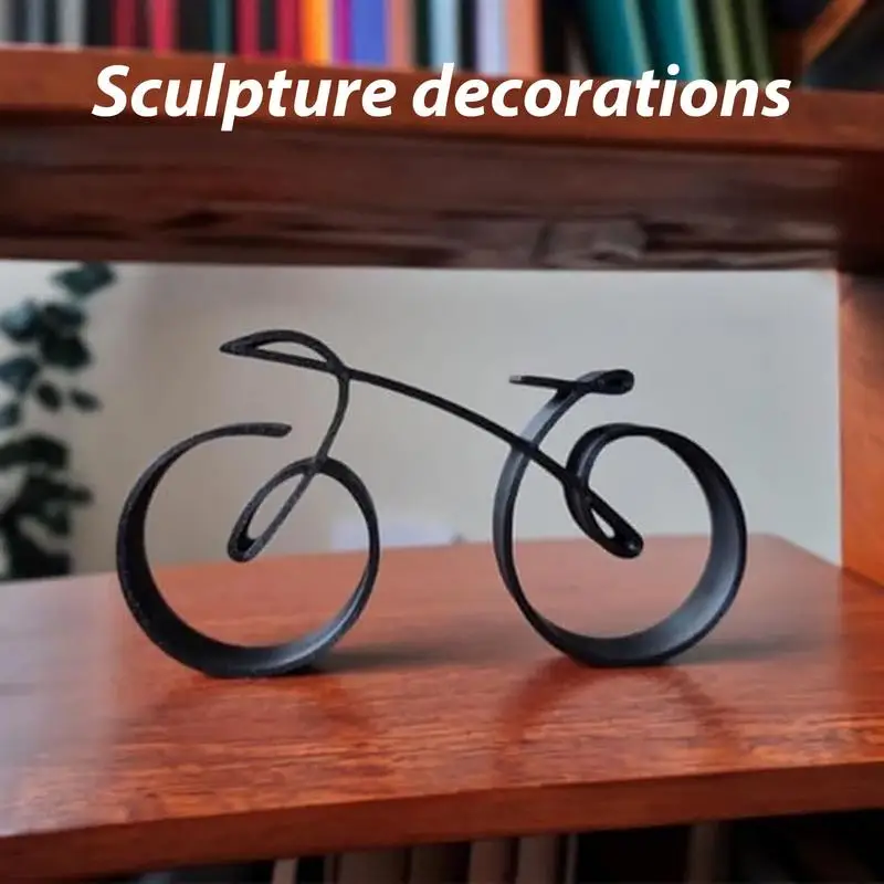 

Wire Framed Bicycle Sculpture Minimalistic Simple Style Fine Workmanship Home Decoration Bike Silhouette Ornament For Desk gifts