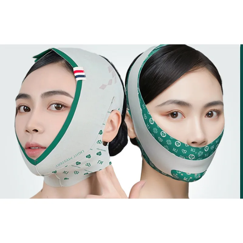 Mask Apple Face Shaping, Firming, Stretching, and Traceless Thread Sculpture Postoperative Sleep Bandage for Slimming Face