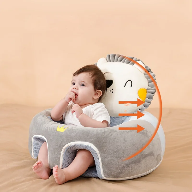 Cute Cartoon Baby Seats Sofa Cotton Baby Chair Washable Removable Sofa Infant Toddler Seats Infant Dining Chair