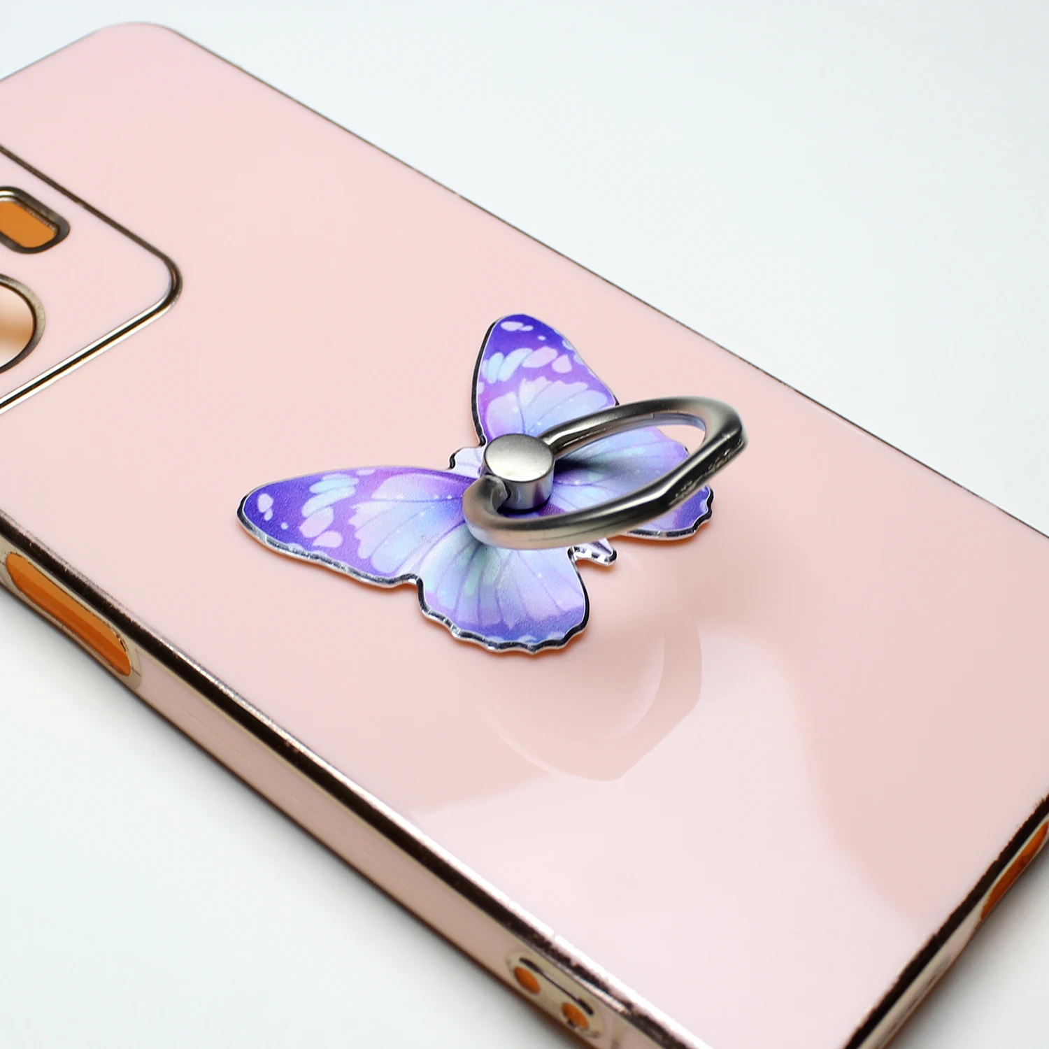 Luxury Universal Butterfly Phone Ring Holder - Elegant Adhesive Grip