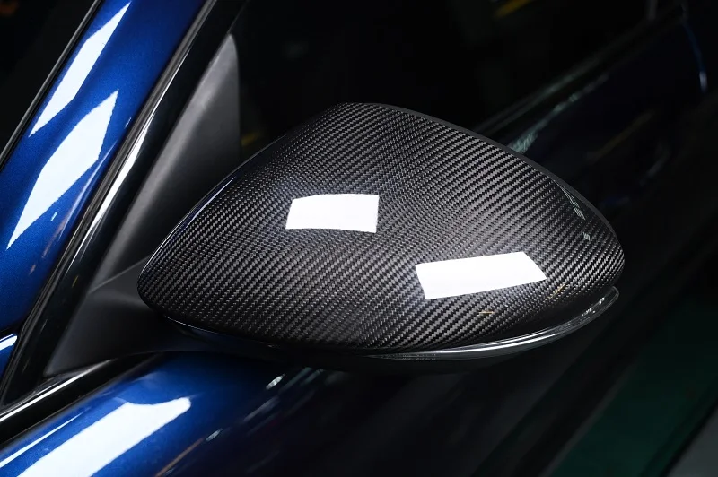 

Auto dry carbon fiber Alfa for Romeo Stelvio carbon fiber rearview mirror housing 2017-UP(Left-hand Drive)