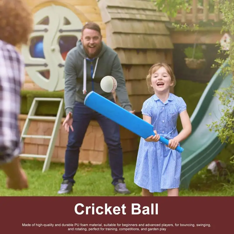 Cricket Ball 3pcs Cricket Ball PU Training Balls Sports Wind Swinging Bouncing Spining Cricket Balls Practice Portable Training