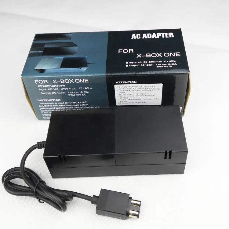 Power Supply Brick Power Cord Replacement AC Adapter LED Indicator Thermal/Electrical Insulation Xbox One Console
