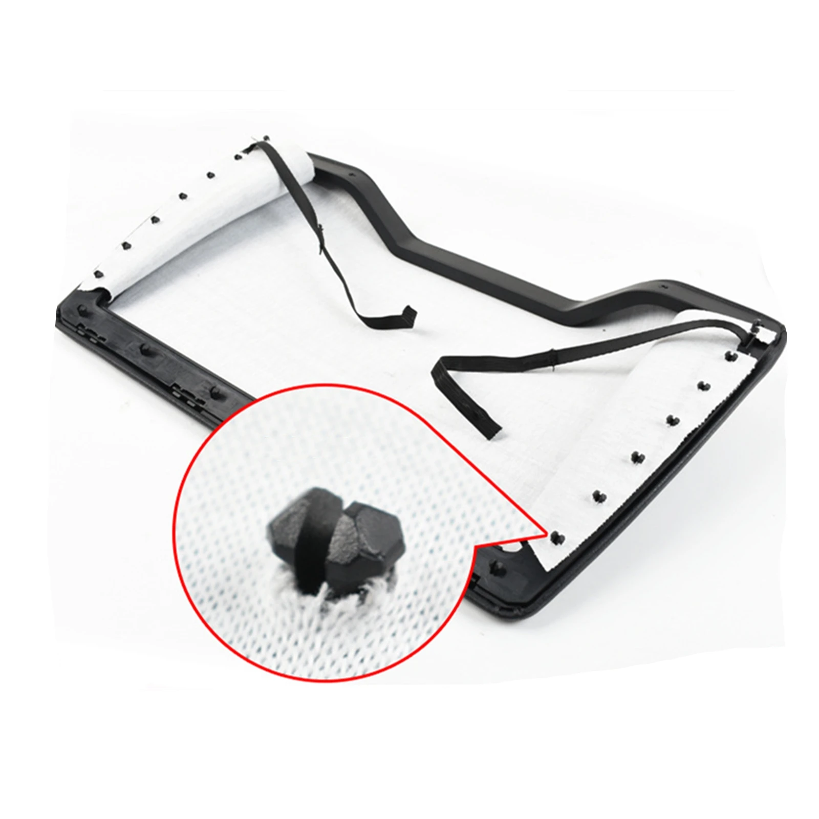 메르세데스 벤츠 S 클래스 S400 S320 W222 2014-2020 용 내부 뒷좌석 등받이 포켓 수납 패드 커버