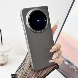 Ultra Thin Matte Slim Hard Case with Good Touch Painted Finish and Camera Protection for Vivo X Fold3 Pro (Dark Gray)