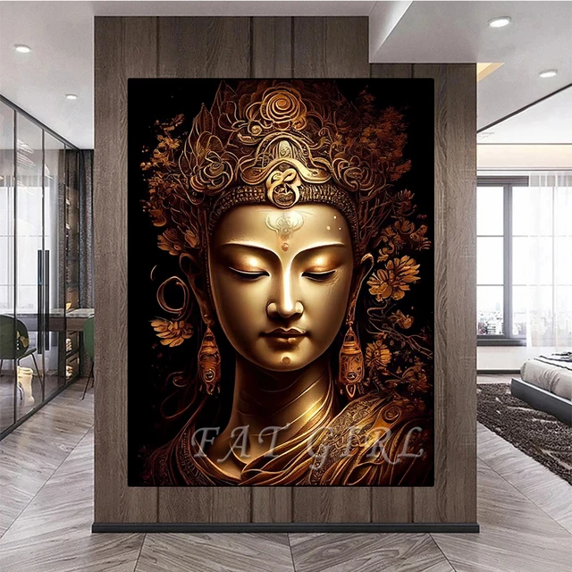 Diy 5D Diamond Painting 2023 New Buddha Full Square/Round Mosaic Religion  Embroidery Lotus Hobby Needlework Home Decor - AliExpress