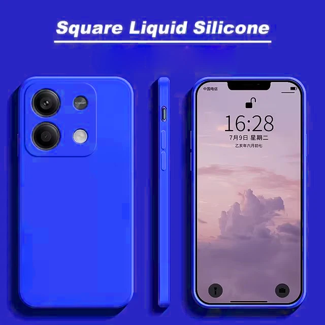 Elegant Liquid Silicone Full Cover Phone Case - Fashionable Protection