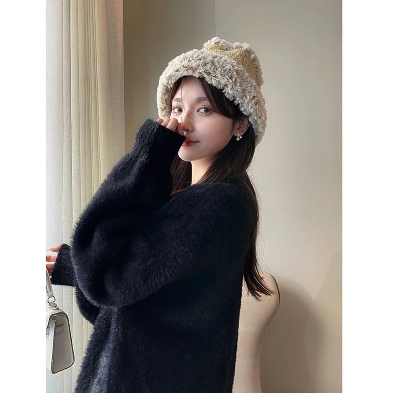 ルミニョン　kirakira fur knit tops ルミニョン kirakira fur knit tops