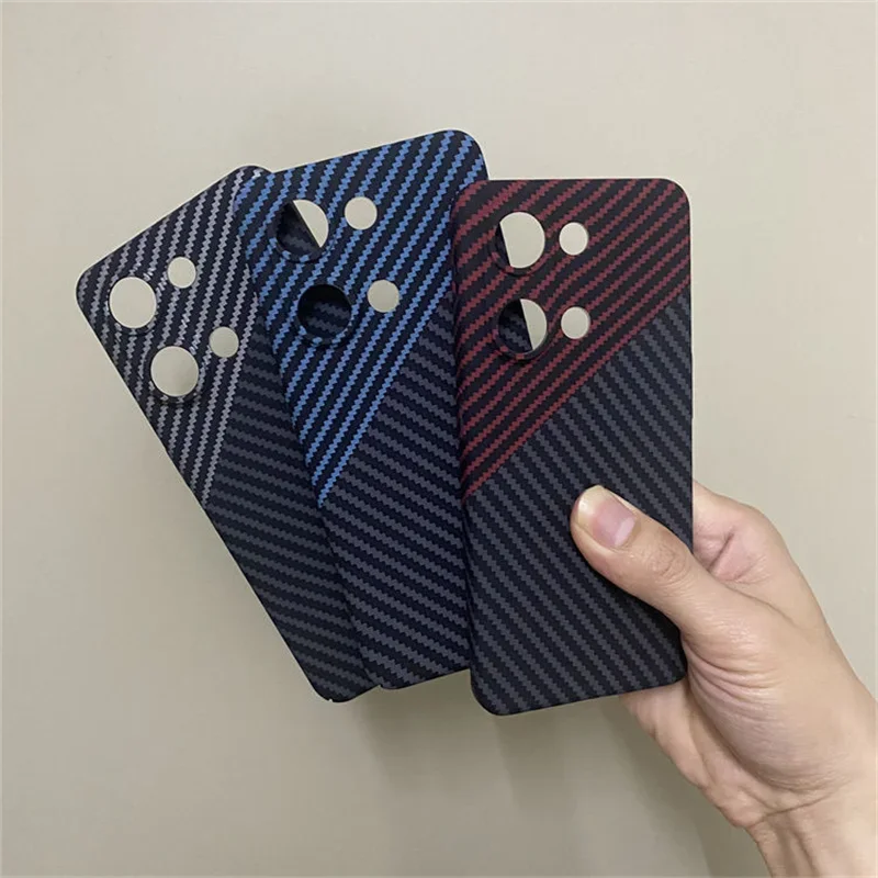 Carbon Fiber Stripe Matte Back Cover - Acrylic Hard PC Case