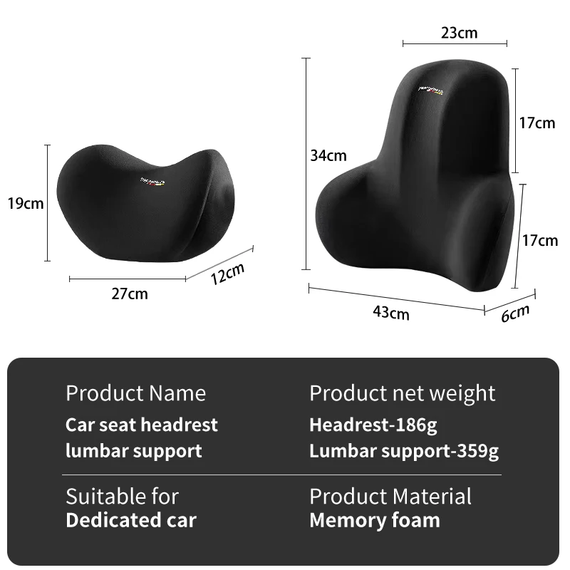 자동차 머리 받침 요추 지지대 베개, BMW G30, G20, F30, F10, X1X2, X3X4X5X6X7, 메모리 폼, 자동차 좌석, 머리, 목, 허리 보호 쿠션