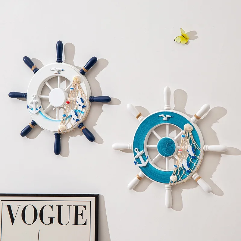 

Украшение руль, якорь украшение в виде рулевого корабля, яркое праздничное украшение, гладкая Изысканная спальня, комната, дом