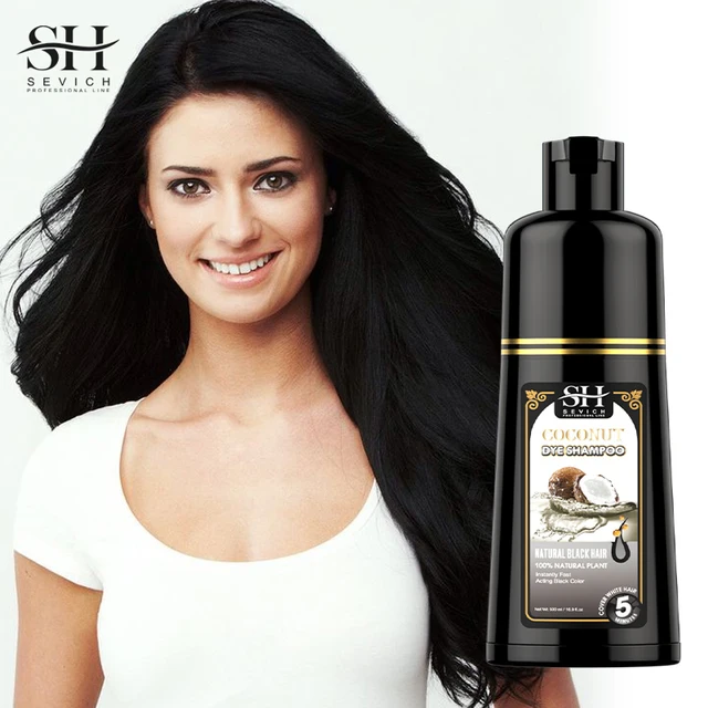 3in1 Hair Color Shampoo Natural Black Hair Dye for Men Women Fast Restore Colorant Grey Coverage Nourishing Hair Root Shampoo