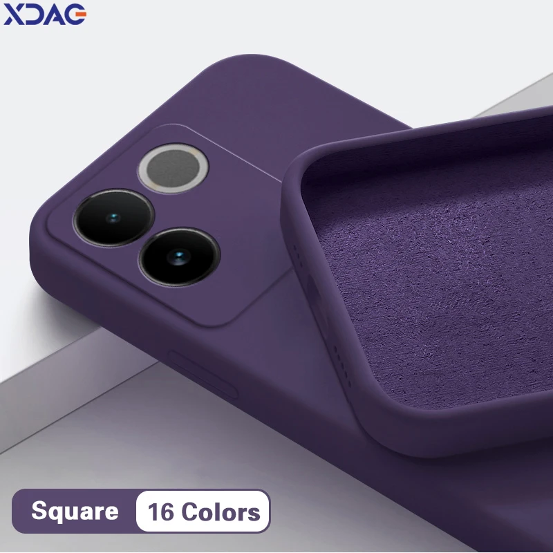 Enhanced Liquid Silicone Shockproof Phone Case with Global Lens Protection