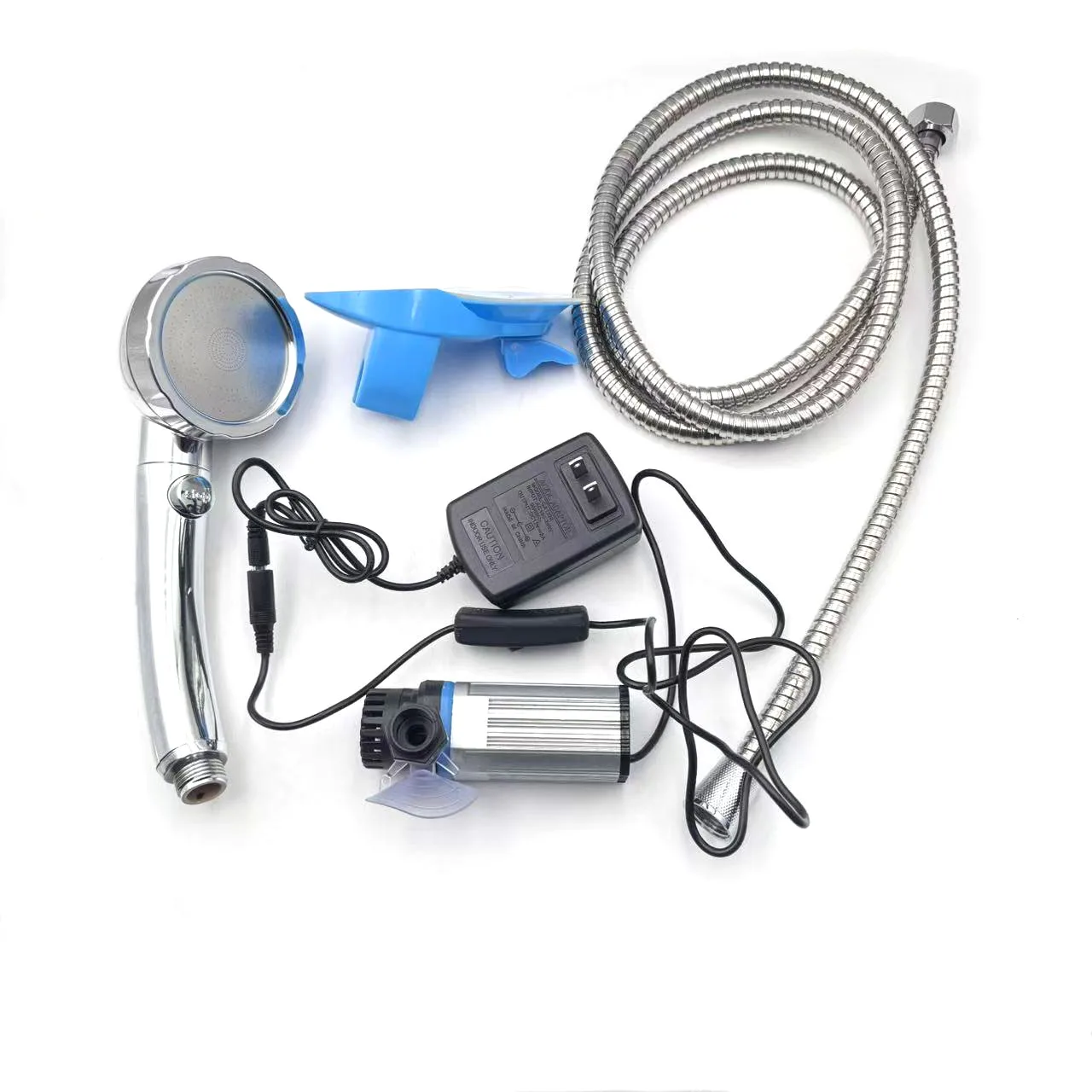 เครื่องซักผ้ารถยนต์แบบพกพา12V ฝักบัวอาบน้ำห้องอาบน้ำฝักบัวแรงดันสูงปั๊มไฟฟ้าสำหรับ Outdoor Camping ท่องเที่ยว 1