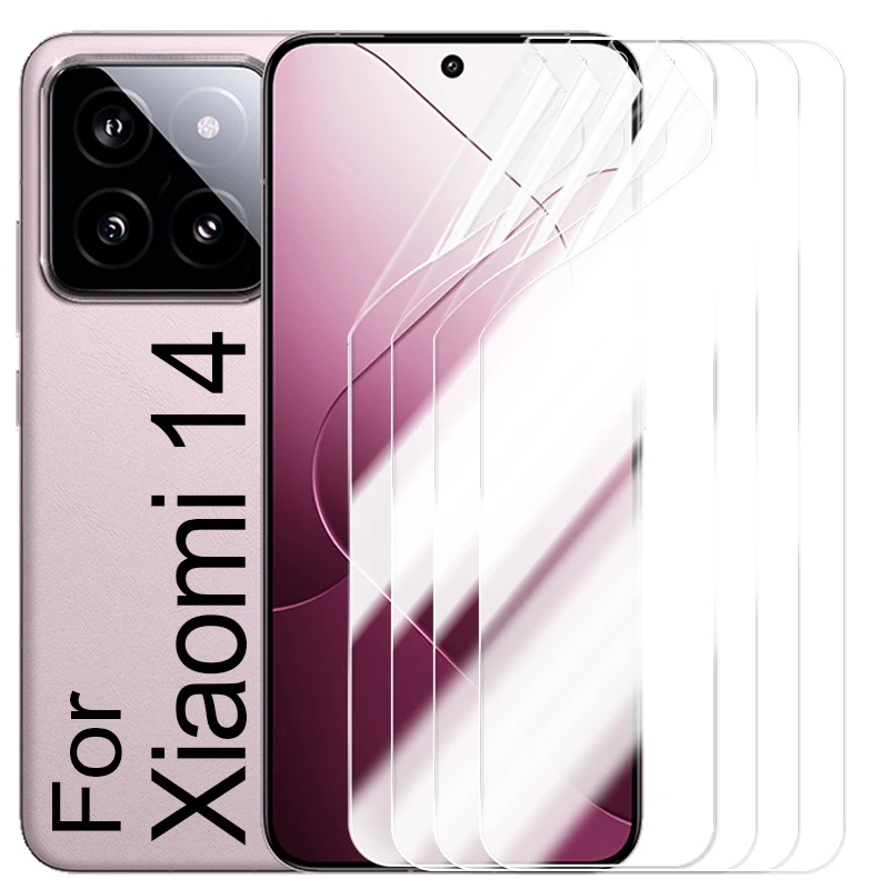 Full Coverage Anti-Scratch HD Clear Hydrogel Soft Film Screen Protectors (5/1 Pack)