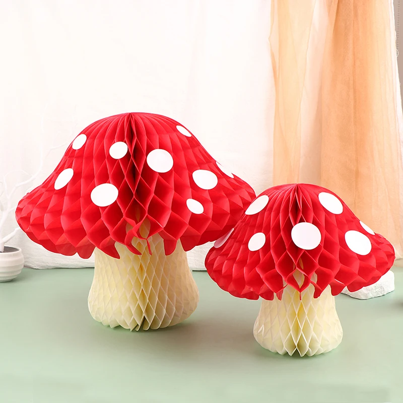 Fungo A Nido D'Ape Palla Woodland Animal Party Decoration Paper Flower Ball Bambini Adulti Happy Jungle Safari Party Decor