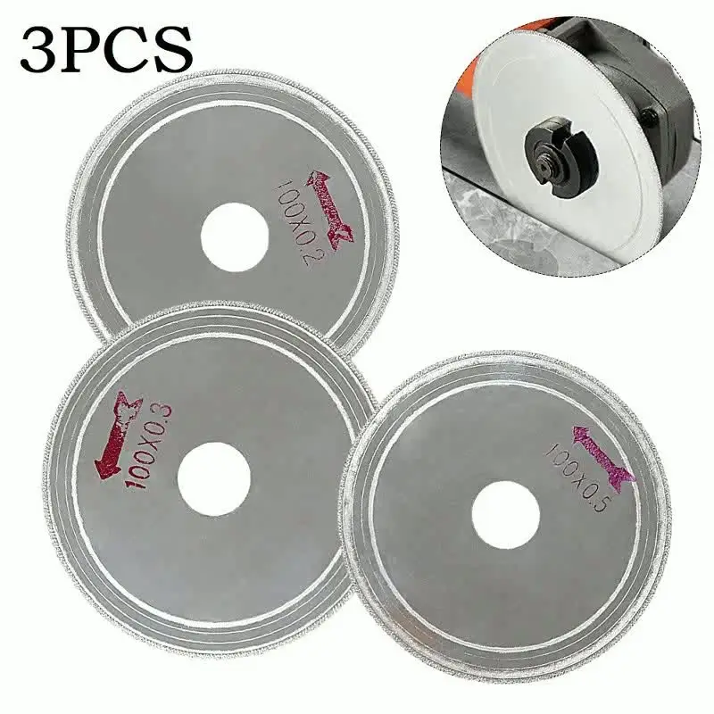5Pcs Super Thin Diamond Lapidary Saw Blades - 4 Inch Trim Blades For Jewelry Making & Stone Cutting